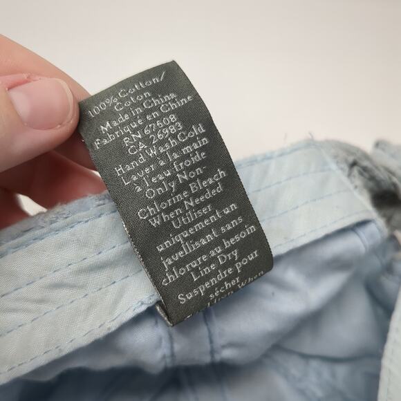 Vince Camuto Tie Back Hat Blue One Size Eyelet Casual Outdoor - Picture 10 of 10